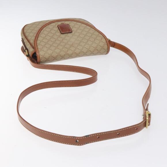 CELINE Macadam Canvas Shoulder Bag Pvc Beige Gold - Picture 7 of 12